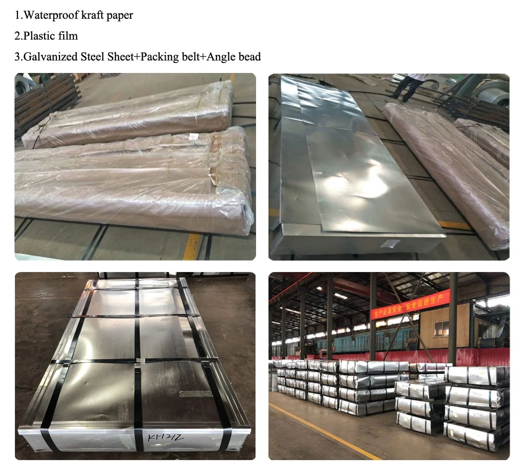 Gi Corrugated Roof Sheet Z40 Dx51d Z275 Galvanised Metal Sheets G90 Zinc Coated Galvanized Roof Tile Roofing Sheet