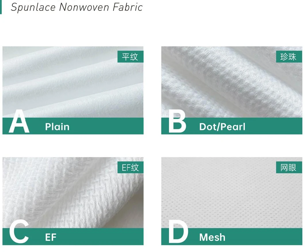 Plain Embossed Aperture Spunlace Non-Woven Fabric Geotextile Factory