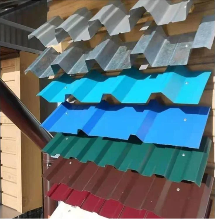 Asia Steel Color Coated Cheap Metal Zinc PPGI Corrugated Steel Roofing Sheet with Prime Quality