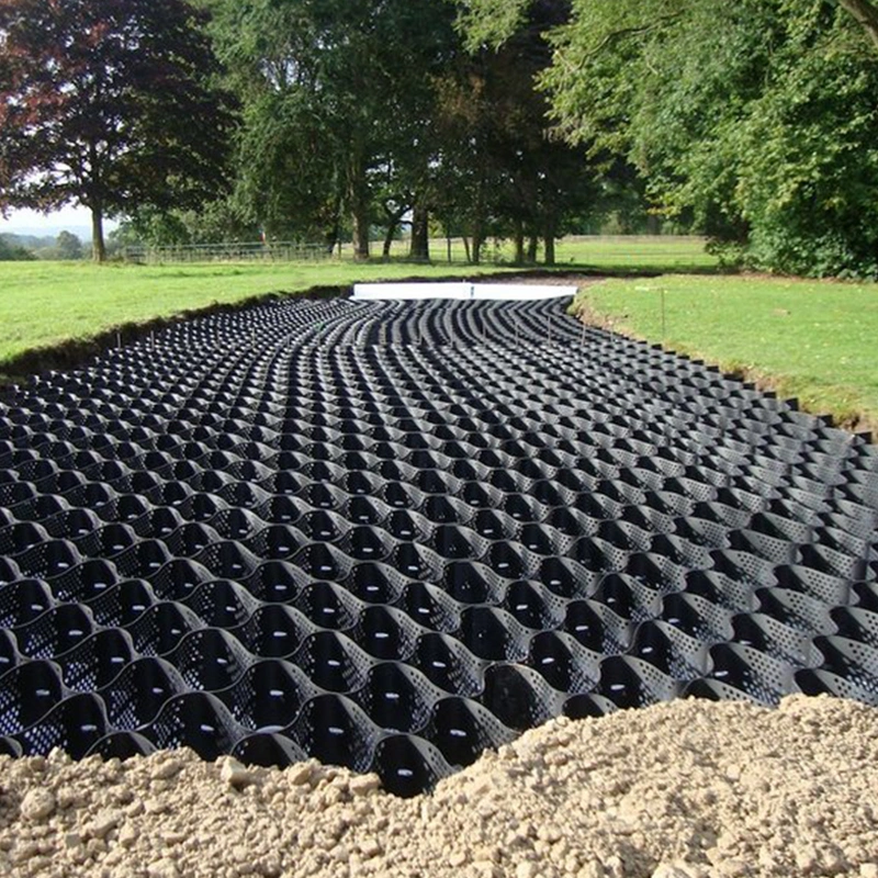 Factory Low Price Driveway Road Slope Protection HDPE Paving Plastic Honeycomb Gravel Stabilizer Plastic Geocell Manufacturer for Sale