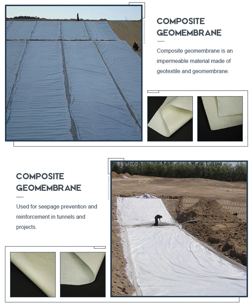 Factory Price Composite Geomembrane Liner High Quality Geocomposite Geomembrane with Non Woven Geotextile Fabric