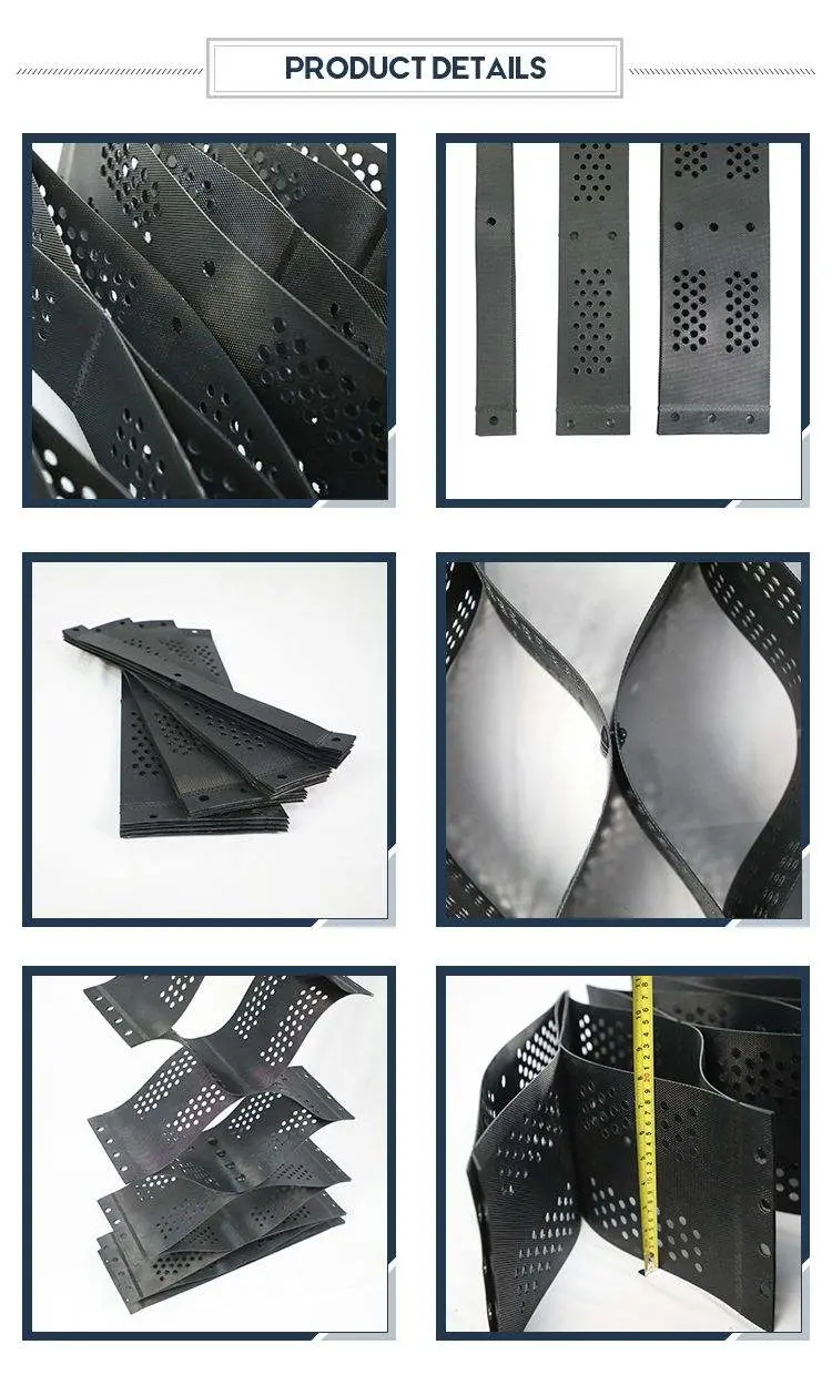 Textured and Perforated HDPE Geocell Manufacturer Price Gravel Grid Geo Cell for Road Construction100-445mm