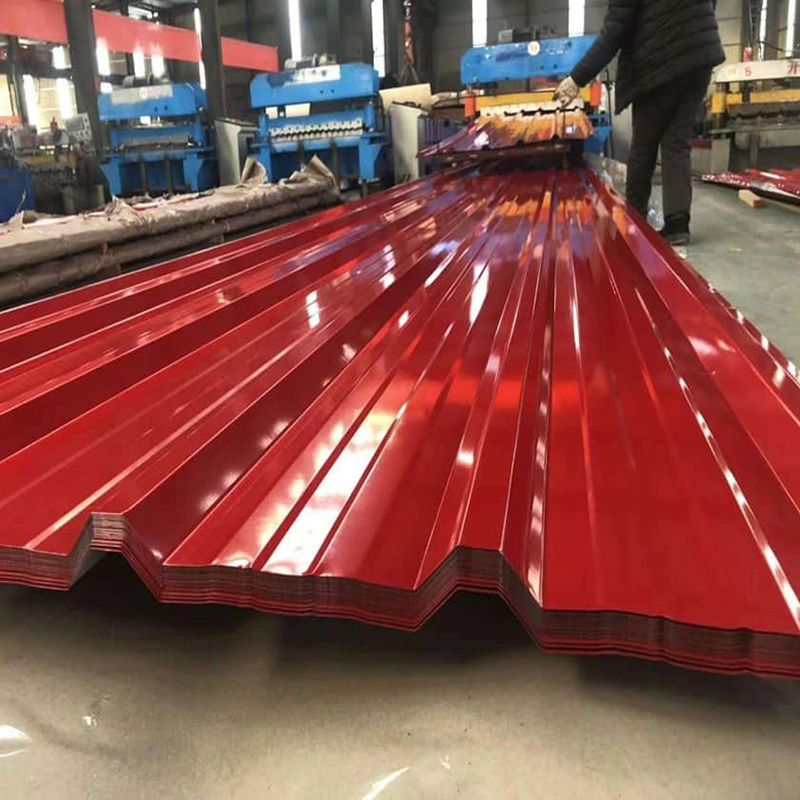 Prime Quality PPGI Color Coated Roofing Sheet Galvanized Corrugated Steel Sheet for Construction