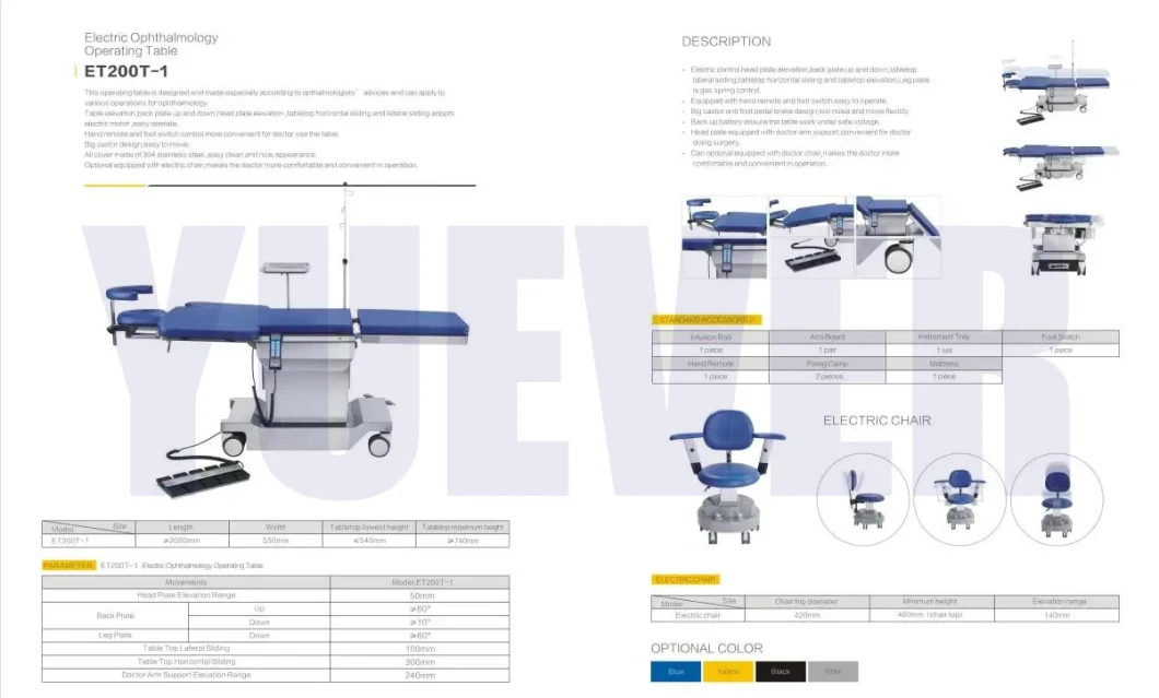 Hospital Furtuniture Electric Gynecological Examination Table Obstetric Medical Gynecology Table