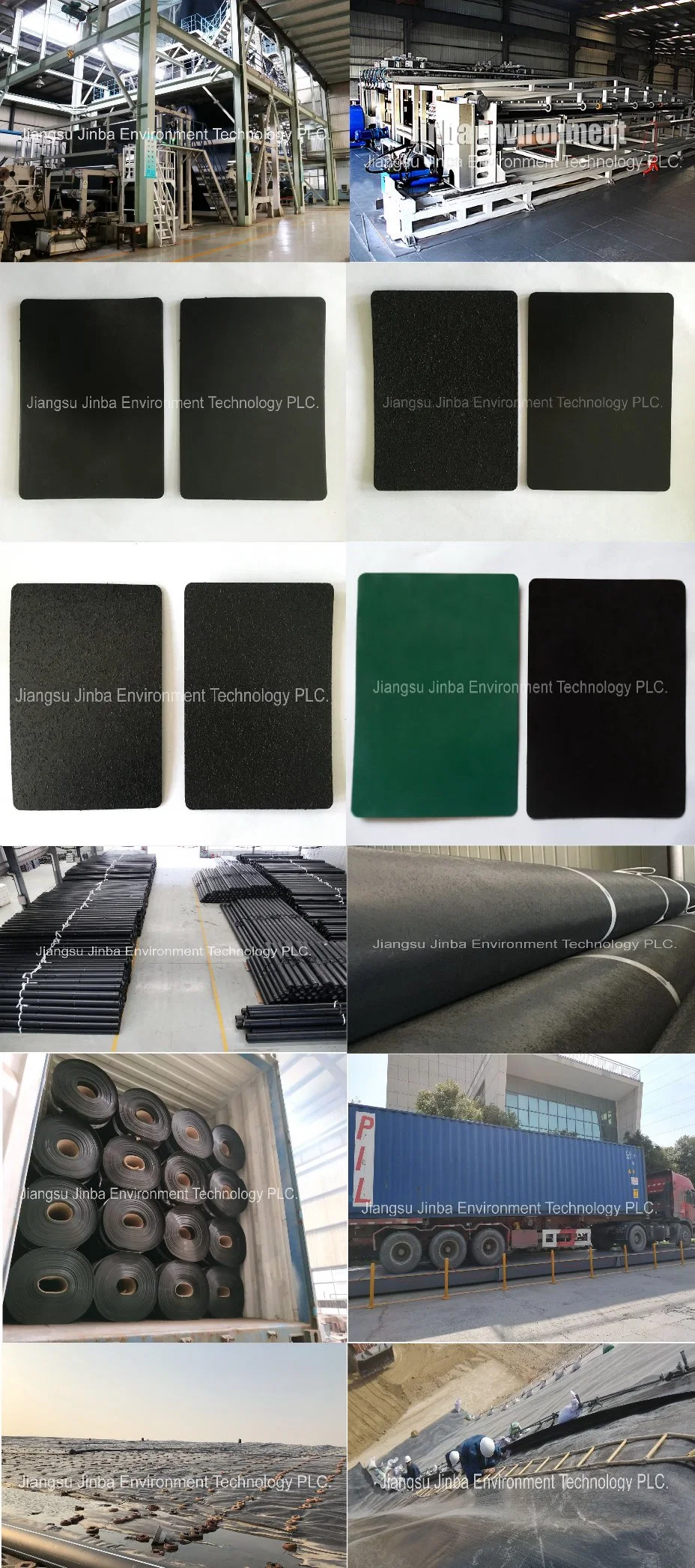 Thickness 0.50-2.00mm Anti-Seepage Impermeable Impervious Waterproof Single-Sided Textured HDPE Geomembrane for Roadbed/Groundsill/Road Foundation