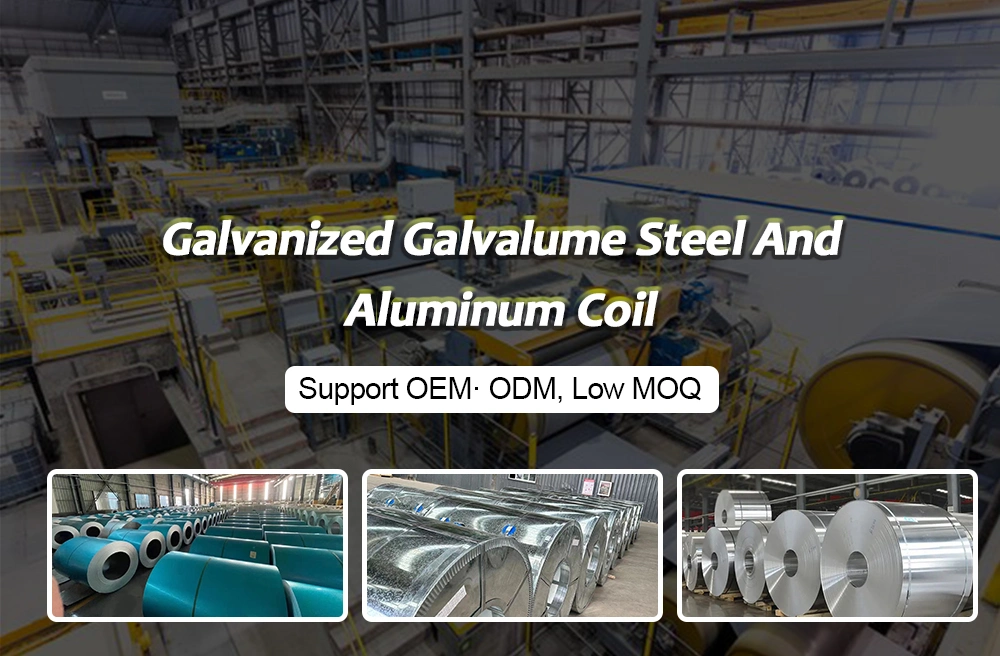Factory Custom PPGI/PPGL/Ppai/Ai/Galvanized/Gi/Galvalume/Gl/Steel/Aluminum/Aluminium/Zinc Aluminum/Zinc Coated/Color Coated/Prepainted/Coil and Sheet