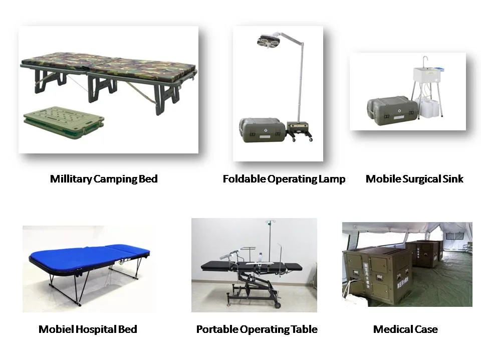 Folding Portable Field Hospital Bed or Outdoor Camping Bed