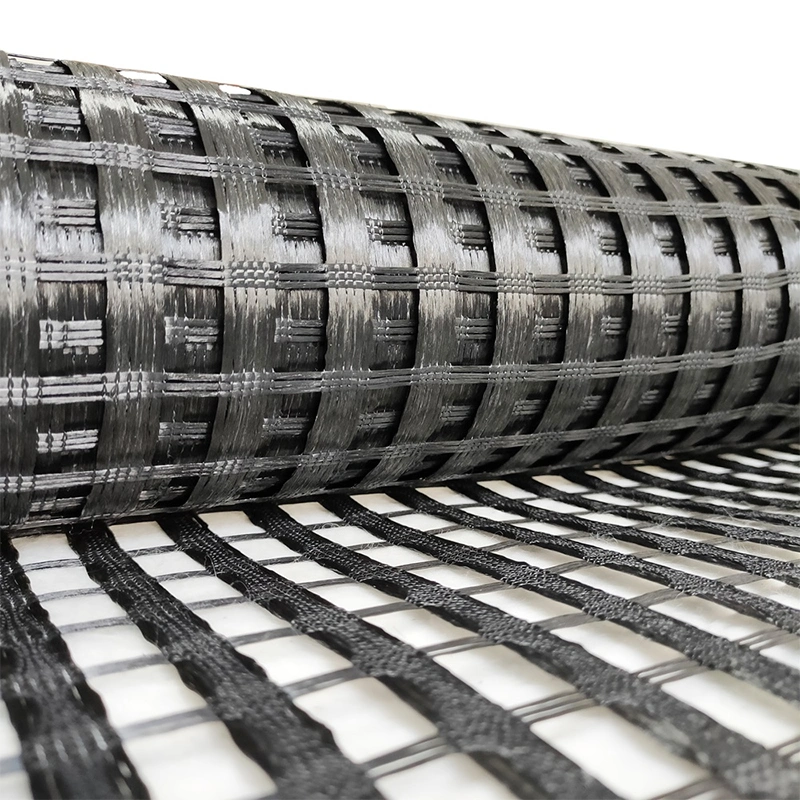 120-120kn Polyester Geogrid Pet Biaxial Geogrid for Slope Protection Railway Road Construction Price