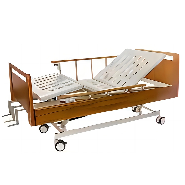 Btn0422 China Medical Furniture Manufacturer Cheap Price Clinic Patient Three-Function 3 Crank Manual Hospital Bed for Sale