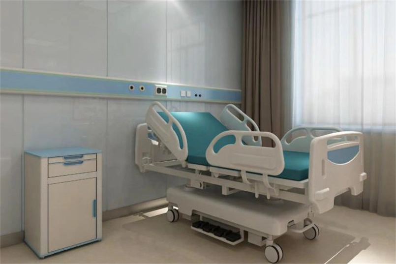 5 Functions ICU Electric Hospital Bed 4 Motors Multifunctional Medical Electric Care Bed