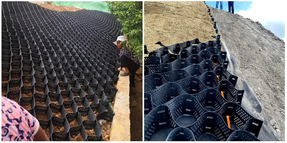 50-200mm HDPE Geocell Erosion Control Virgin Material Plastic Geocell Price