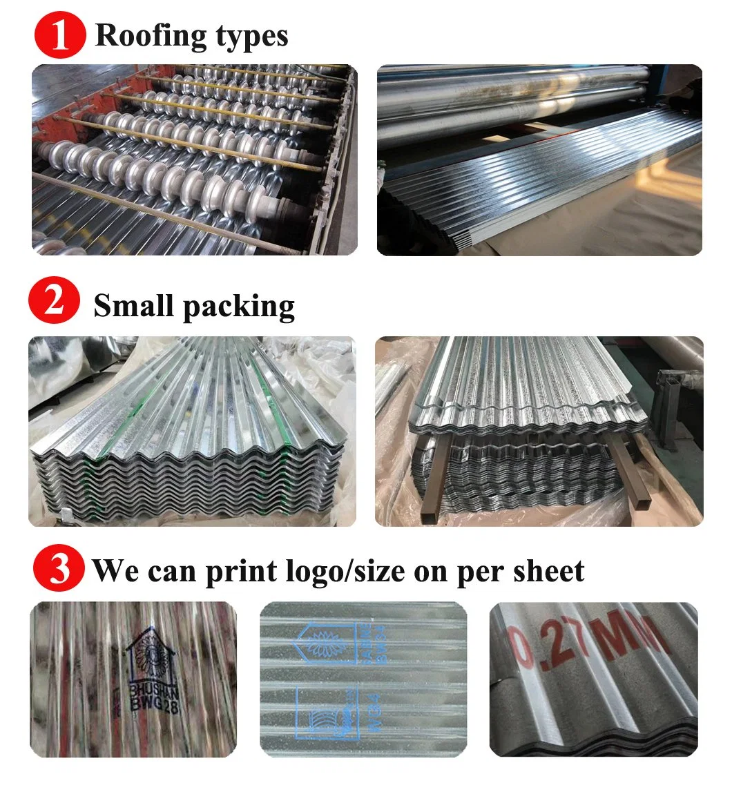 Gi Corrugated Roof Sheet Z40 Dx51d Z275 Galvanised Metal Sheets G90 Zinc Coated Galvanized Roof Tile Roofing Sheet