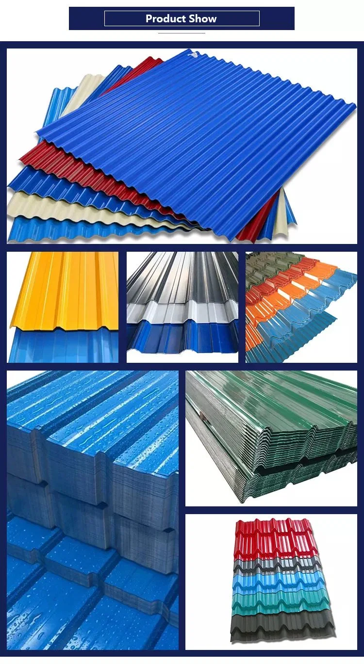 Prime Quality Good Price Building Zinc Roofing Metal Material PPGI Prepainted Color Coated Corrugated Galvanized Steel Sheet