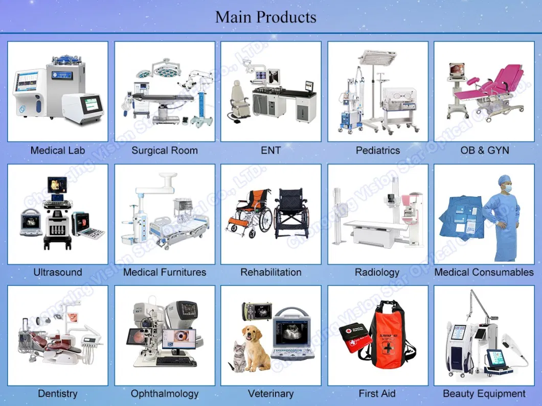 Btn0422 China Medical Furniture Manufacturer Cheap Price Clinic Patient Three-Function 3 Crank Manual Hospital Bed for Sale