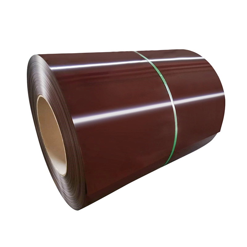 Bis Certificat Factory Prepainted Galvanised Steel White Black Red Wooden Color Coated 0.12-6.0mm Thickness PPGL PPGI Coil