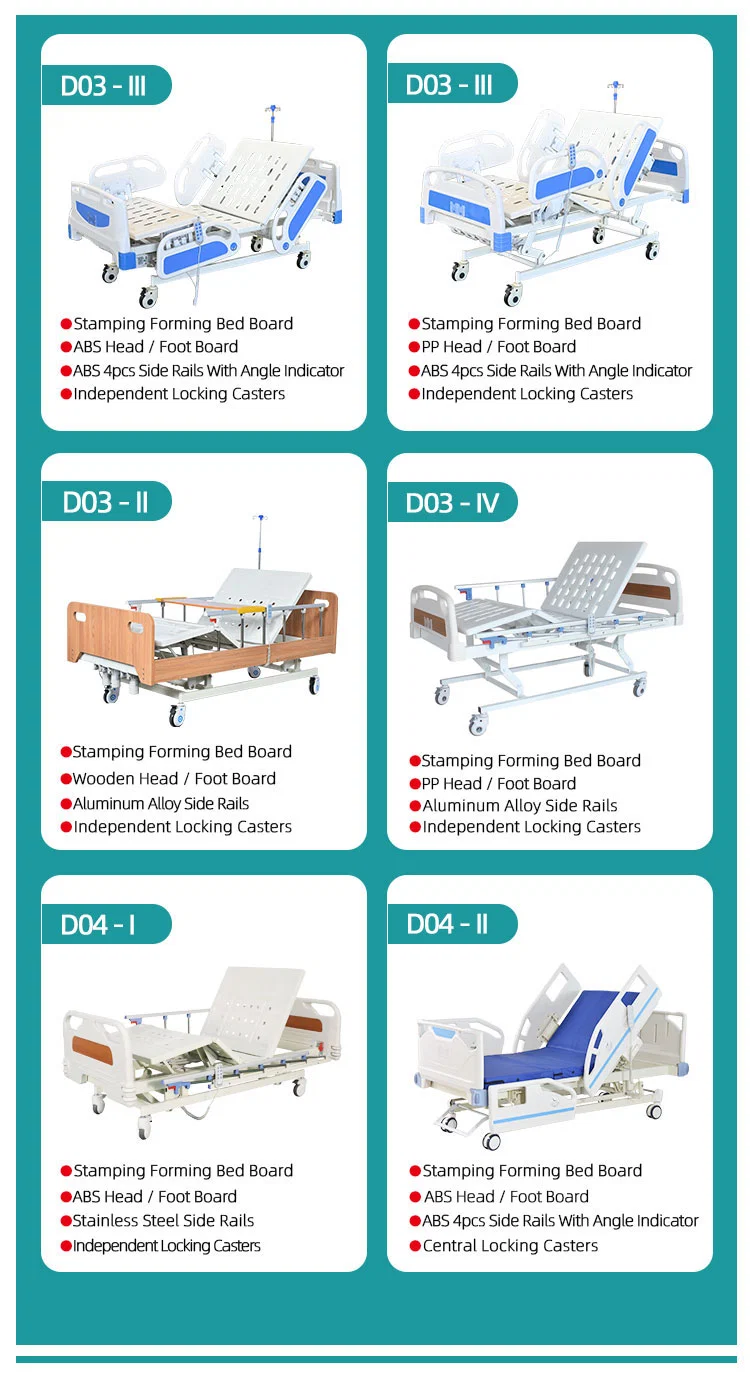 Hot Selling Big Stock Electric Hospital Bed ICU Bed for Patient