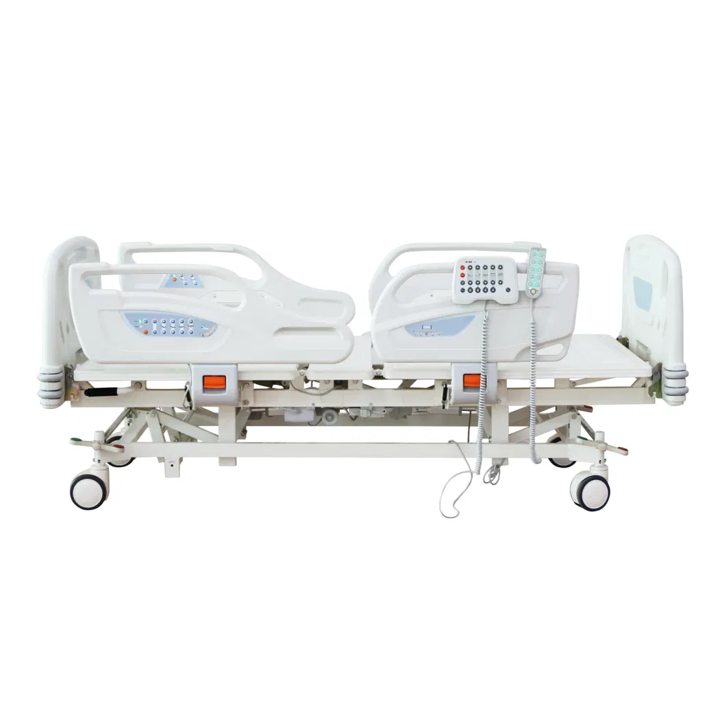 5-Function Electric Nursing Care Equipment Medical Furniture Clinic ICU Patient Hospital Bed