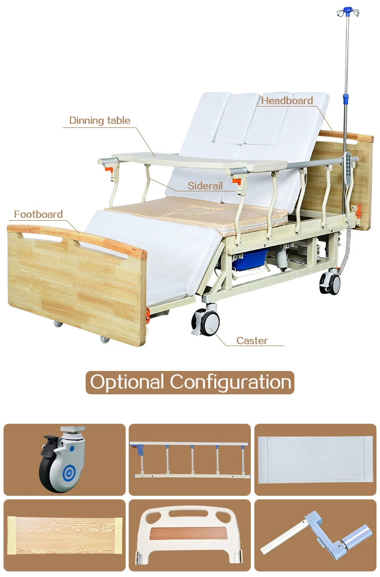 Manufacturers Direct Sale Medical Bed Home Nursing Multi-Functional Hospital Bed