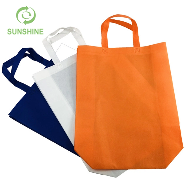 Biodegradable 70-120GSM Disposable 100%PP Spunbond Non Woven Tote Bag