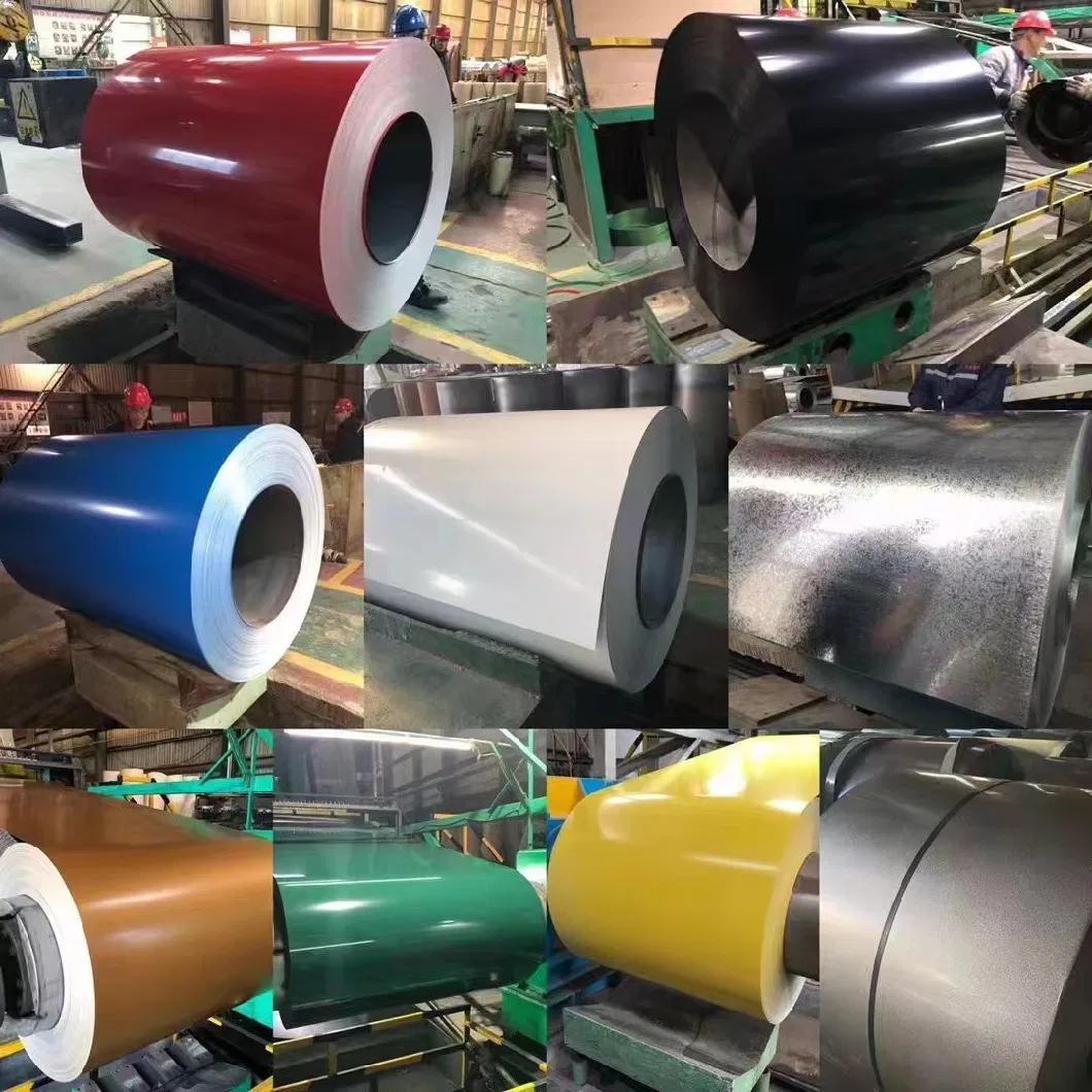 PPGI Metal Coils Building Material Zinc Coated Roofing Materials Galvalume Hot Dipped Galvanized Gi Prepainted Color Coated Galvanised Steel Sheet