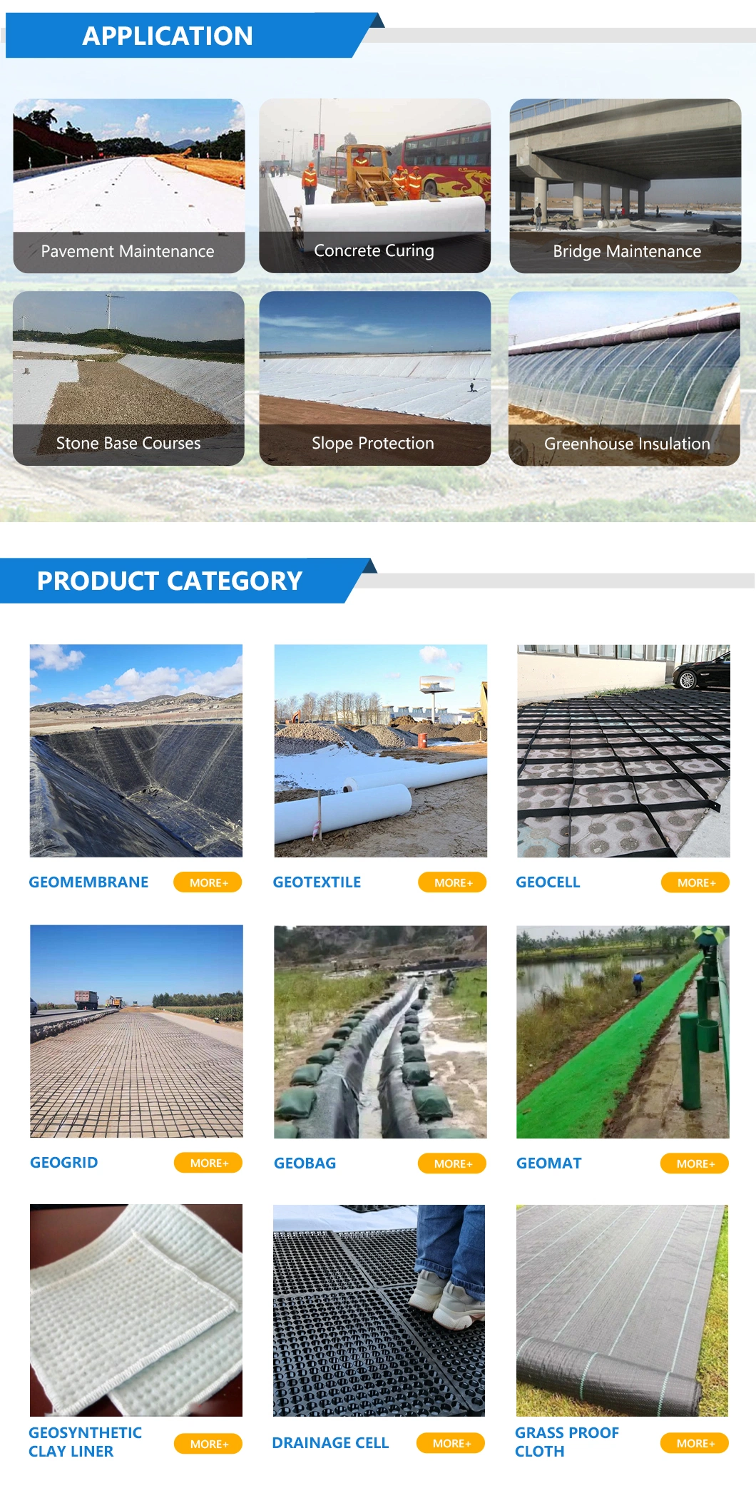 Woven Fabric Geotextile Weed Control Ground Cover Silt Fence Non Woven Fabric Stabilization PP Woven Geotextile for Soil Reinforcement Grass Prevention