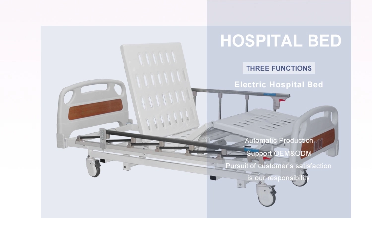 Medical Hospital Adjustable Bed Low Price Comfortable 3 Function Hospital Bed