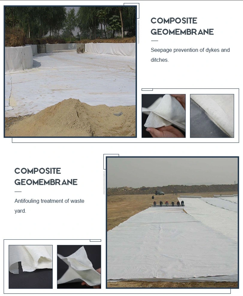 Factory Price Composite Geomembrane Liner High Quality Geocomposite Geomembrane with Non Woven Geotextile Fabric