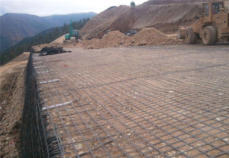 Driveway Construction Material Polyester Geogrid Fabric for Retaining Walls
