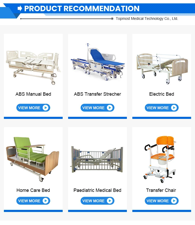 5-Function Electric Nursing Care Equipment Medical Furniture Clinic ICU Patient Hospital Bed