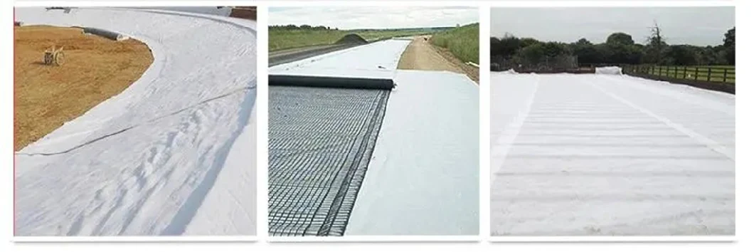 Non-Woven Pet / PP Synthetic Geotextile Fabric for Soil Filtration, Roadway Stabilization and Other Civil Engineering Projects
