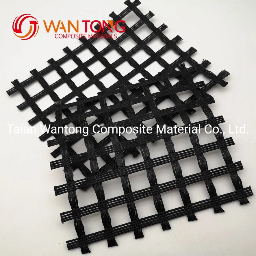 High Tensile Strength Polyester Geogrid 120kn Pet Geogrid for Sale