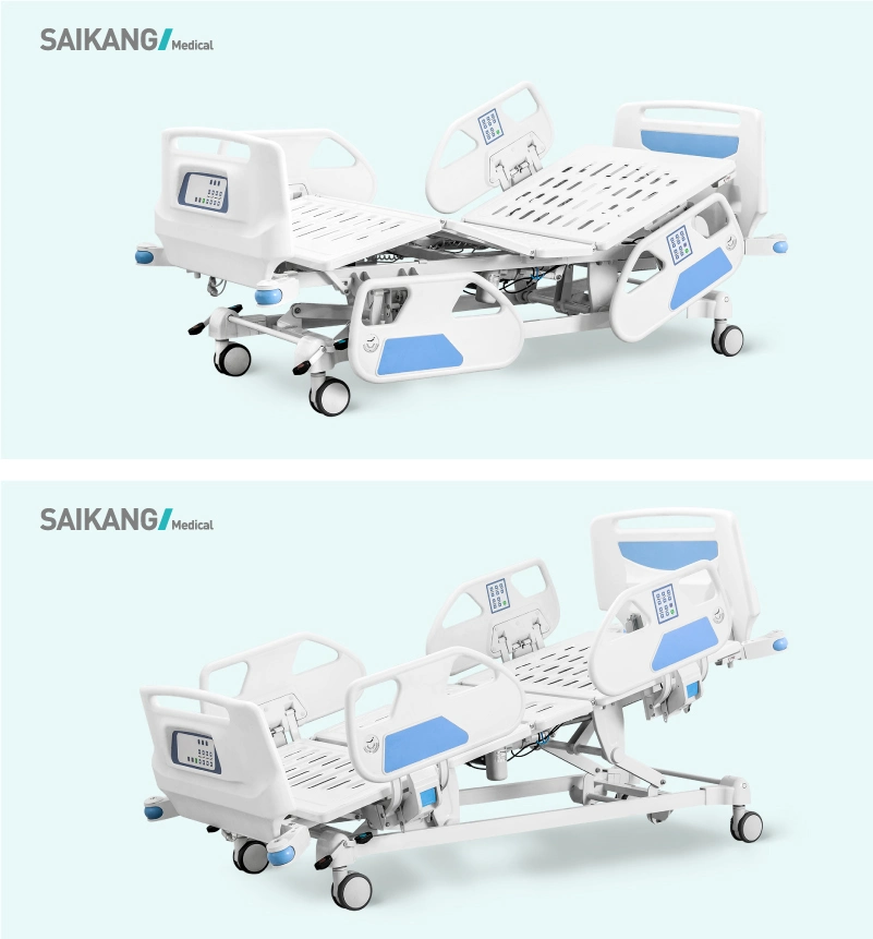 C8e 5 Functions Hospital ABS Electric Cheap Medical Adjustable Patient Therapy Care Bed with Central Locking Pedals