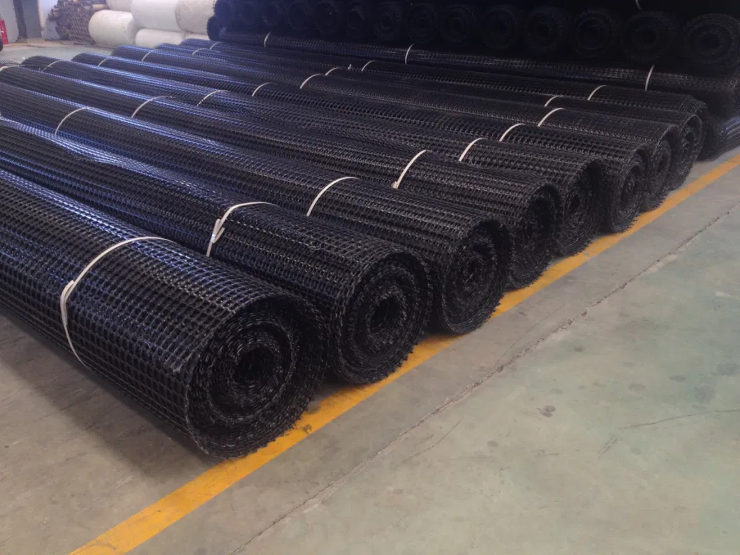 Plastic PP Biaxial Geogrid Fabric Factory for Stability Soil Road Railway Construction