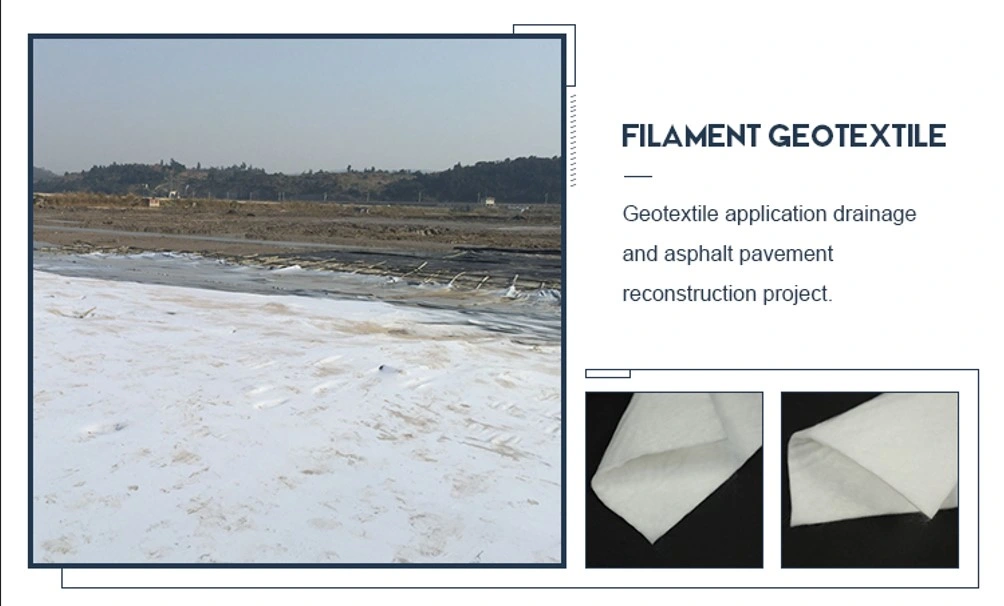 Best Price Polyester Continuous Filament Geo Textile Fiber Nonwoven Geotextile for Highway