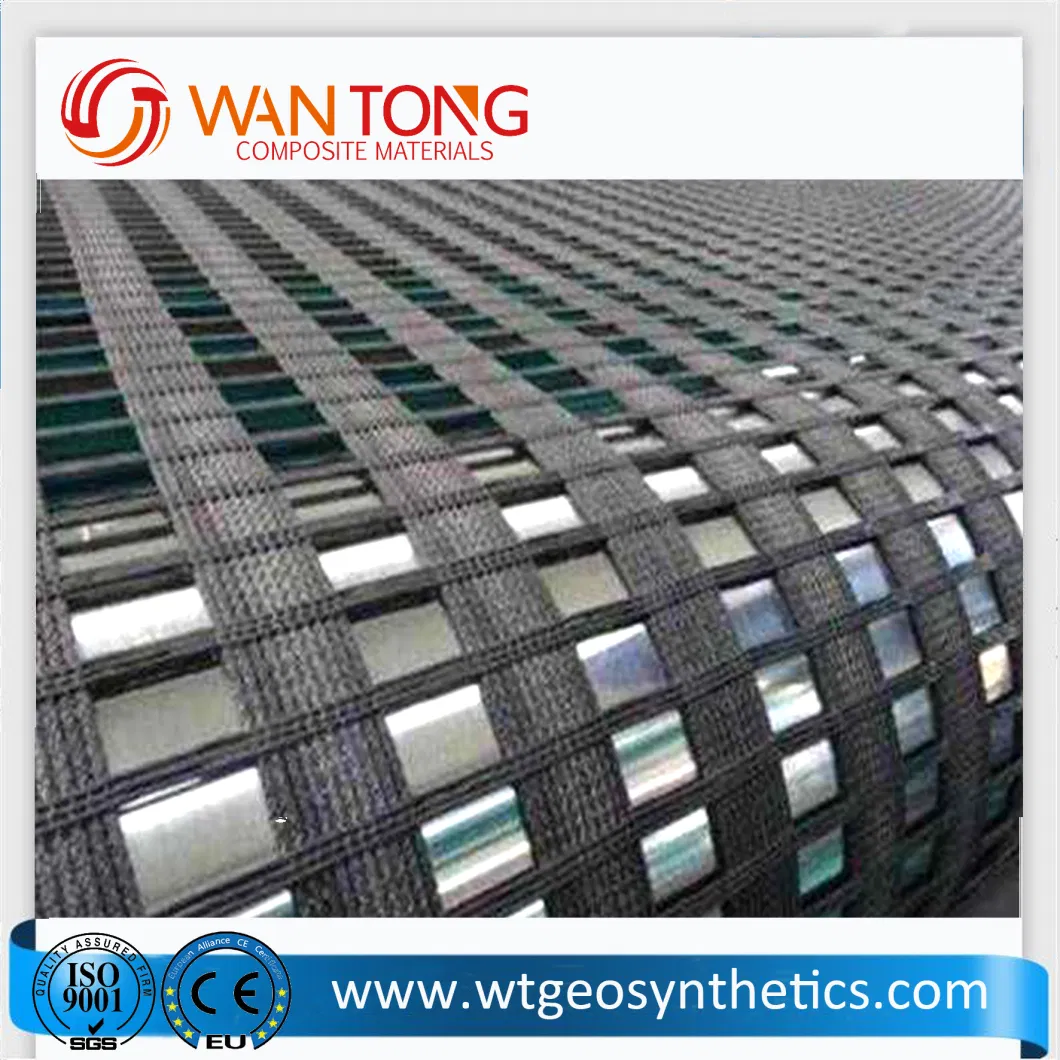 China Supplier Hot Sale Polyester Grid Geogrid Reinforcement Geogrid for Road