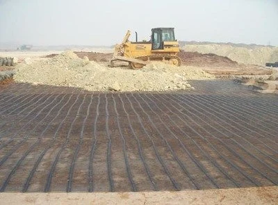 Uniaxial Plastic Geogrid 200kn Used in Retaining Wall Factory Direct Sale