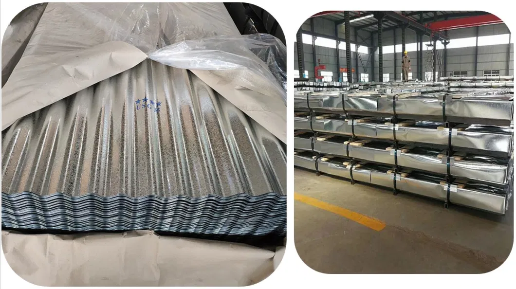 20 Gauge Color Coated Corrugated Steel Roofing Sheet Galvanzied Steel Corrugated Sheet