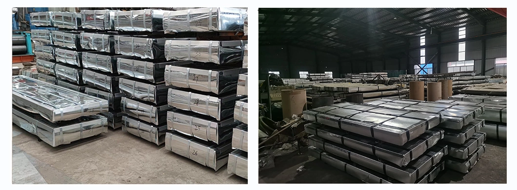 Gi Roofing Building Material Zinc Coated Galvanised Dx51d Dx56D G550 G350 Z275 Z180 Z120 G60 G90 Galvanized Metal Roof Panel Corrugated Steel Roofing Sheet