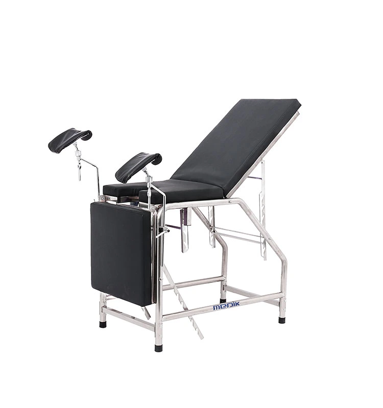 Mc-C06 Stainless Steel Manual Medical Gynecological Examination Table for Parturition/Labour/Childbirth