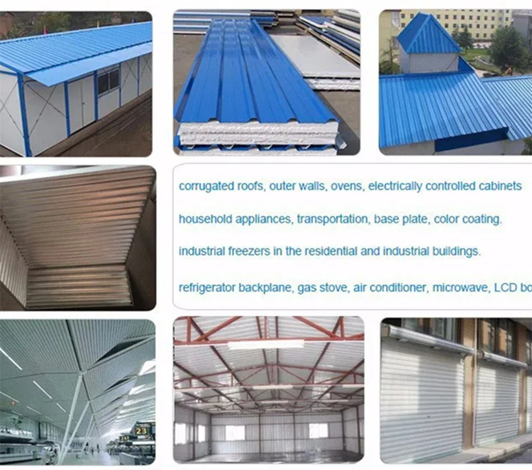 Metal Sheet Dx51d Dx52D Prime Quality Color Coated Corrugated Board PPGI PPGL Roofing Coil Sheet Corrugated Steel Sheet