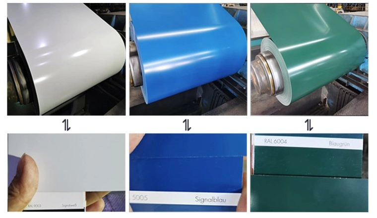 China Factory Manufacturer 0.22mm 0.37mm 1250mm Prepainted Color PPGI PPGL Steel Coils Price