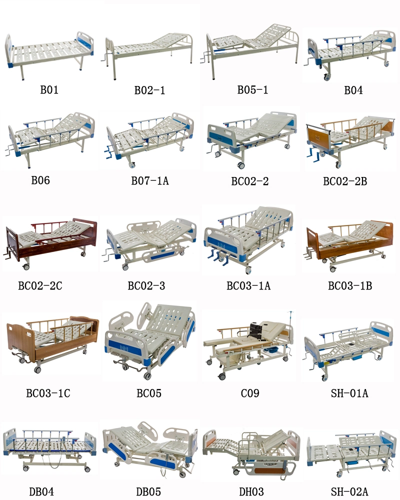 Big Stock Cheap Price Single Crank Manual Medical Hospital Bed for Mobile Hospitals