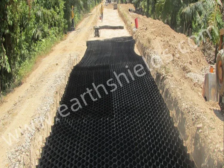Polyester Geogrid Geogrid Retaining Wall Geogrid for Terminal Road Project