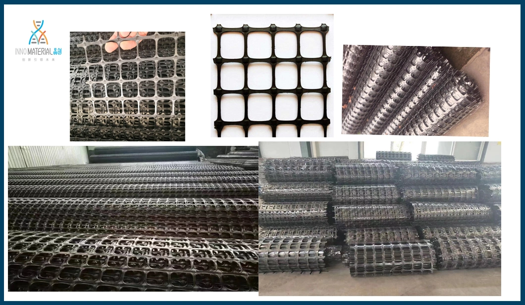 Width 1-6m Polymer High Strength and Bearing High Stability and Tensile Plastic Geogrid for Environment Project