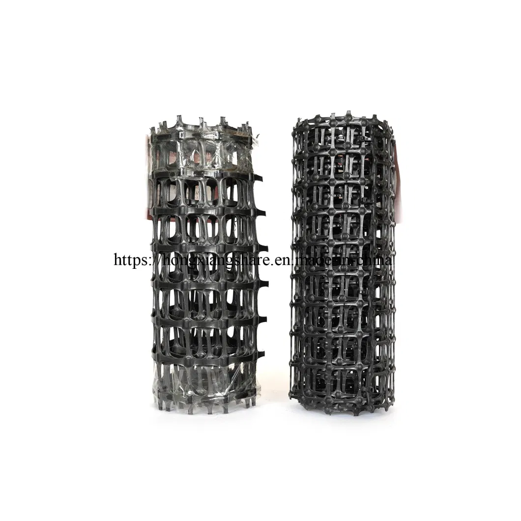 Factory Whosale Biaxial Plastic Geogrid for Coal Mine Road Railway