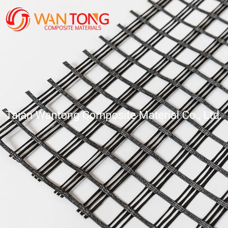 100kn/M Driveway Construction Material Polyester Geogrid Fabric for Retaining Walls