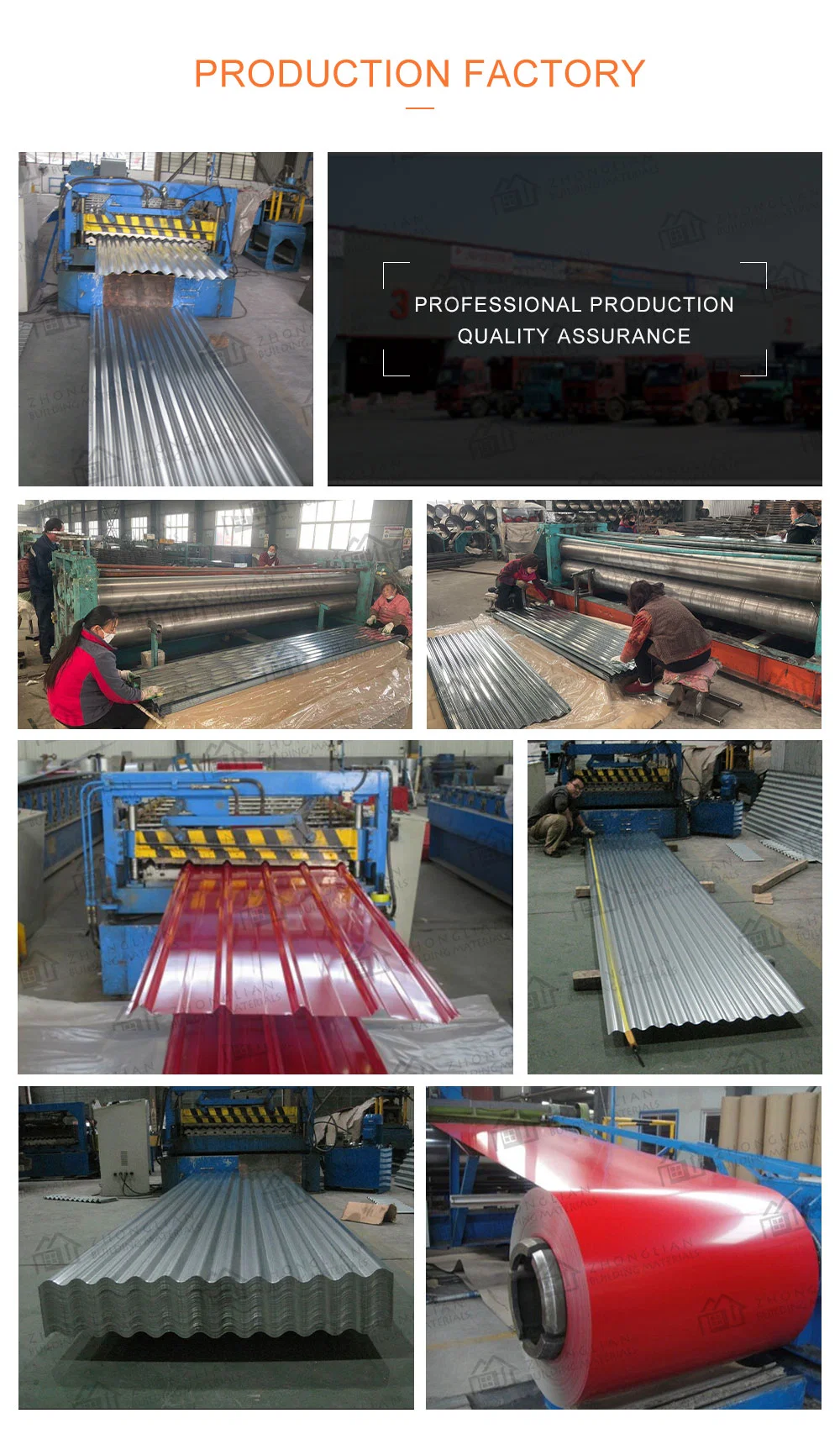 Corrugated PPGI Plate Wholesale Prices Pre Painted Galvanized Steel Roofing Sheet