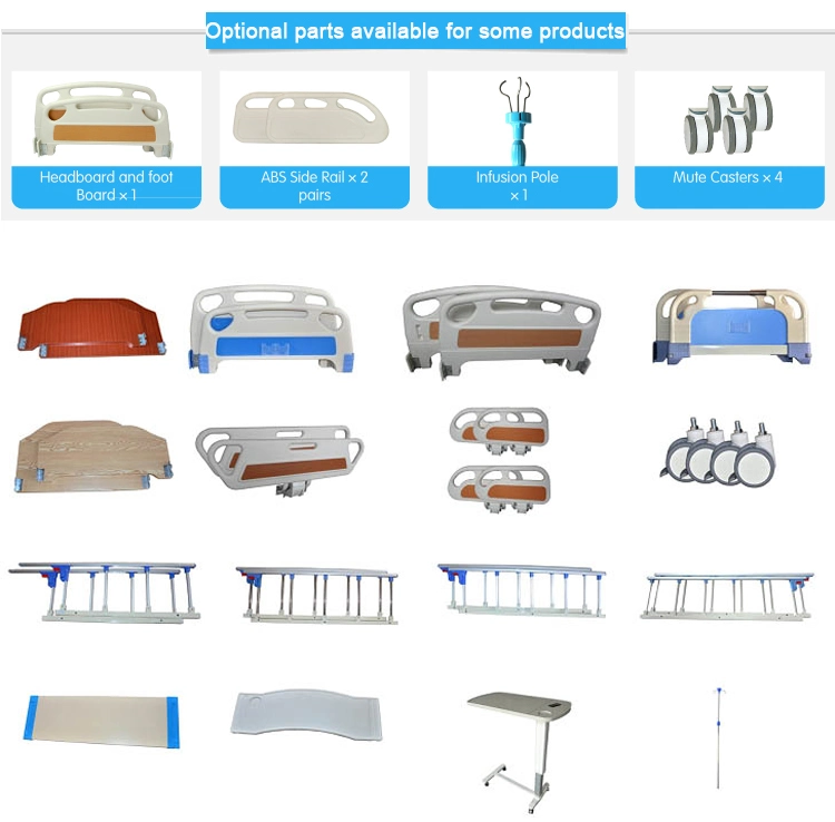 Big Stock Cheap Price Single Crank Manual Medical Hospital Bed for Mobile Hospitals