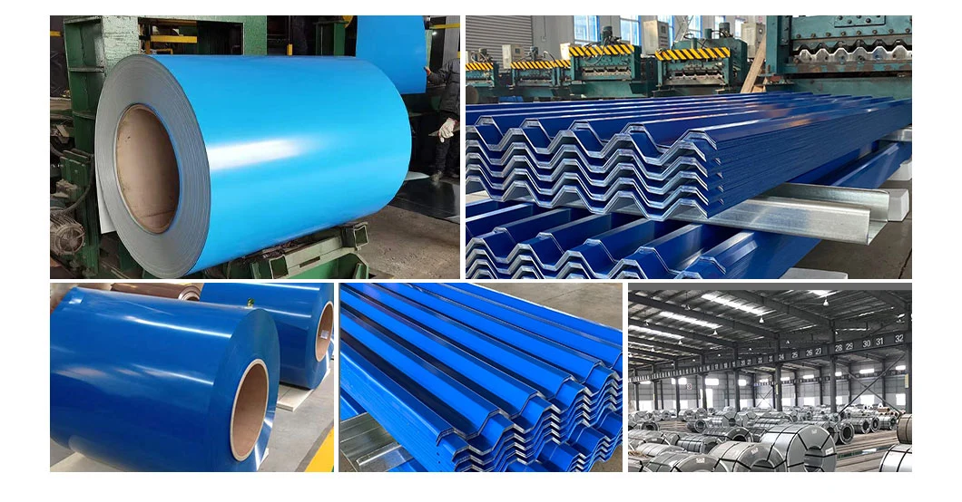 China Supplier Hot Dipped Gi Gl PPGI PPGL PVDF PE G40 G60 G90 Color Coated Galvanized/Galvanised/Galvalume Steel Sheet Coil for Roof Tile