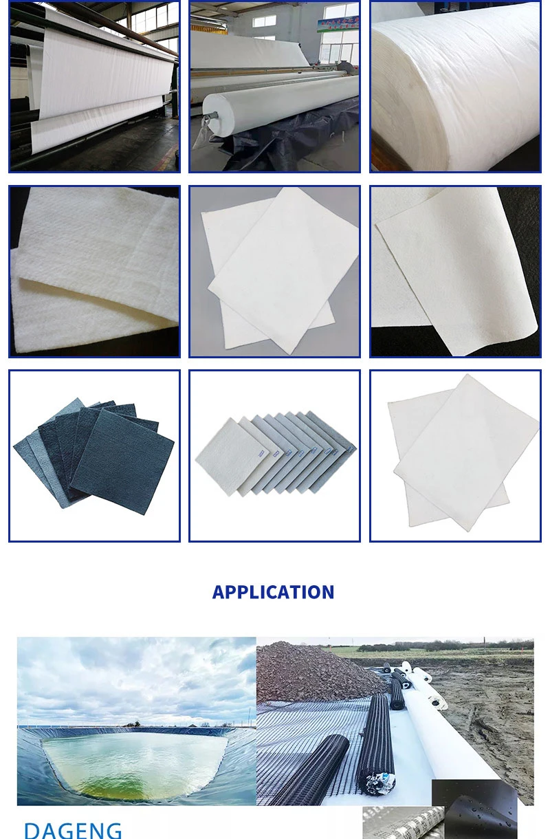 Customized Needle Punch PP/Pet Geotextile Non Woven Polyester Geotextile